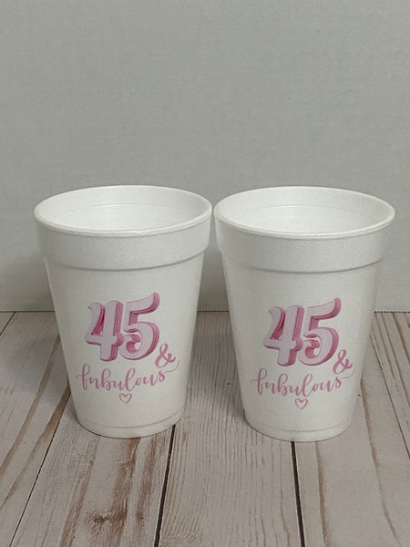 Personalized styrofoam cups 16oz