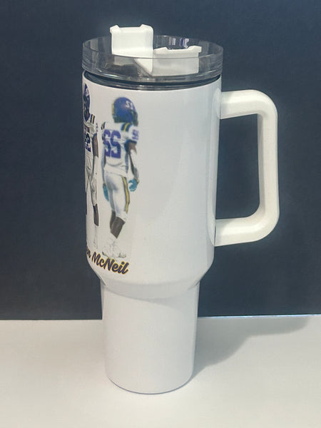 Football 40oz tumbler