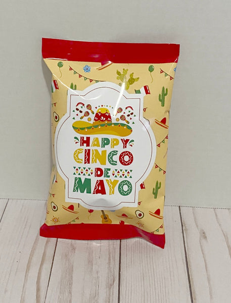 12 Chip Bags (chips included) Cinco De Mayo