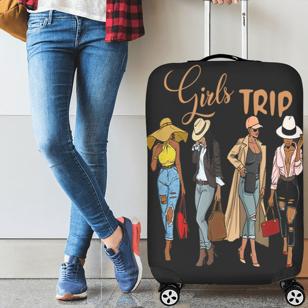 Girls Trip Black  Luggage Cover/Large 26"-28"