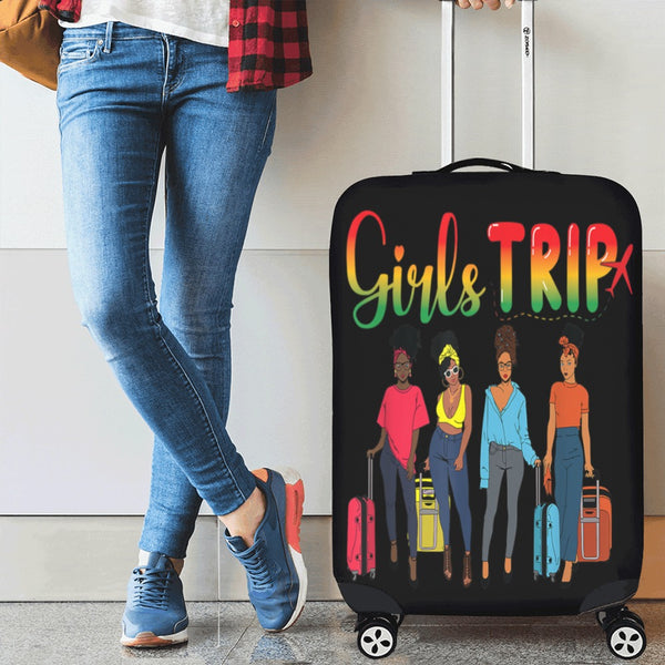 girls trip  luggage Luggage Cover/Medium 22"-25"