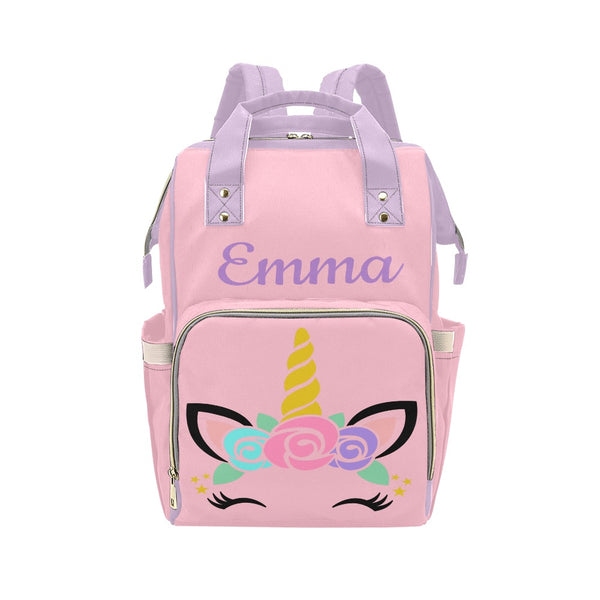 Unicorn-Head Multi-Function Diaper Backpack/Diaper Bag