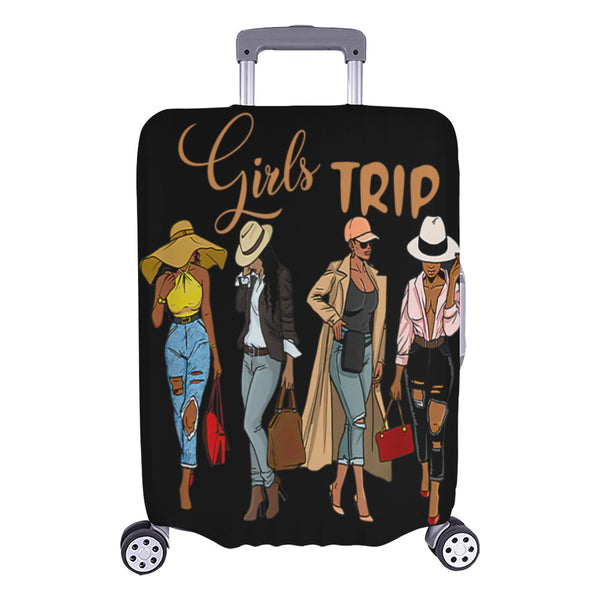 Girls Trip Black  Luggage Cover/Large 26"-28"